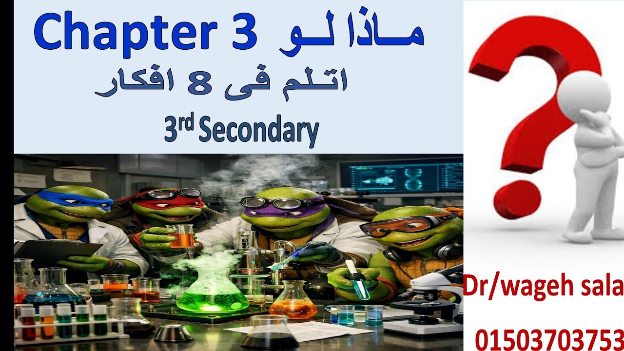 Revision chapter 3  Chemical equilibrium  ماذا لو الشابتر كله اتقفل ف ٨ افكار