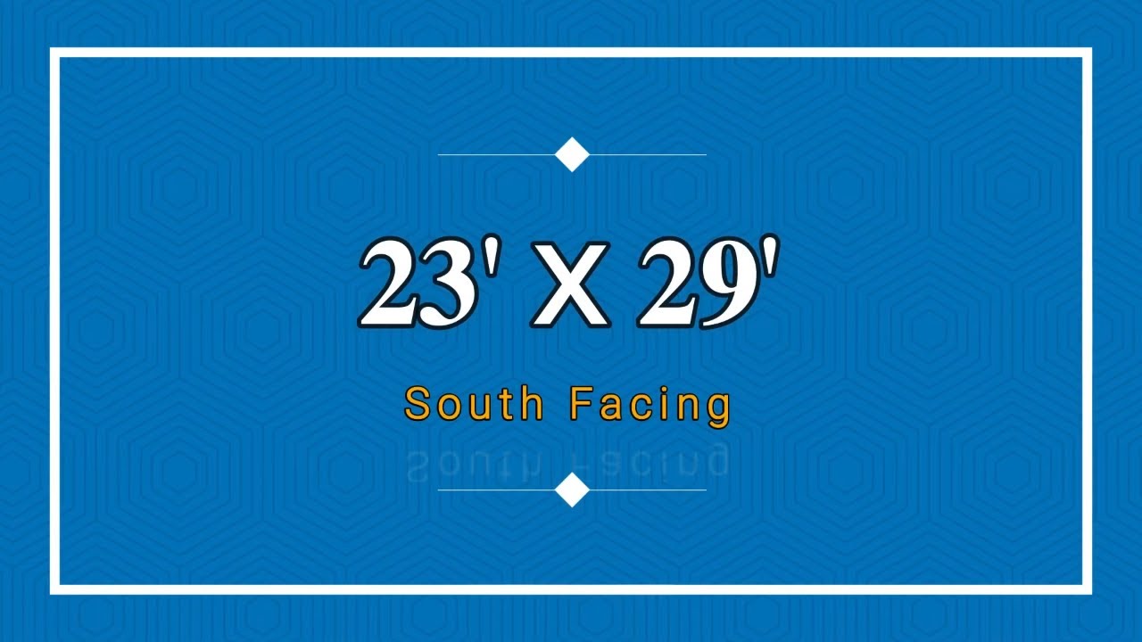 23 x 29 का शानदार घर नक्शा ऐसे बनाए | Floor Plan Basic Rendering