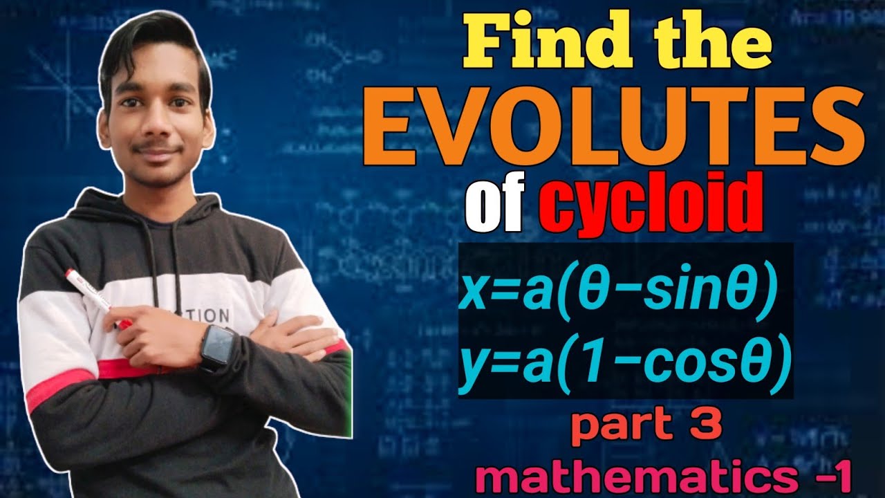 Find the evolutes of cycloid ||x=r(t&minus;sint)  ||y=r(1&minus;cost) || Engineering mathematics| Hindi|