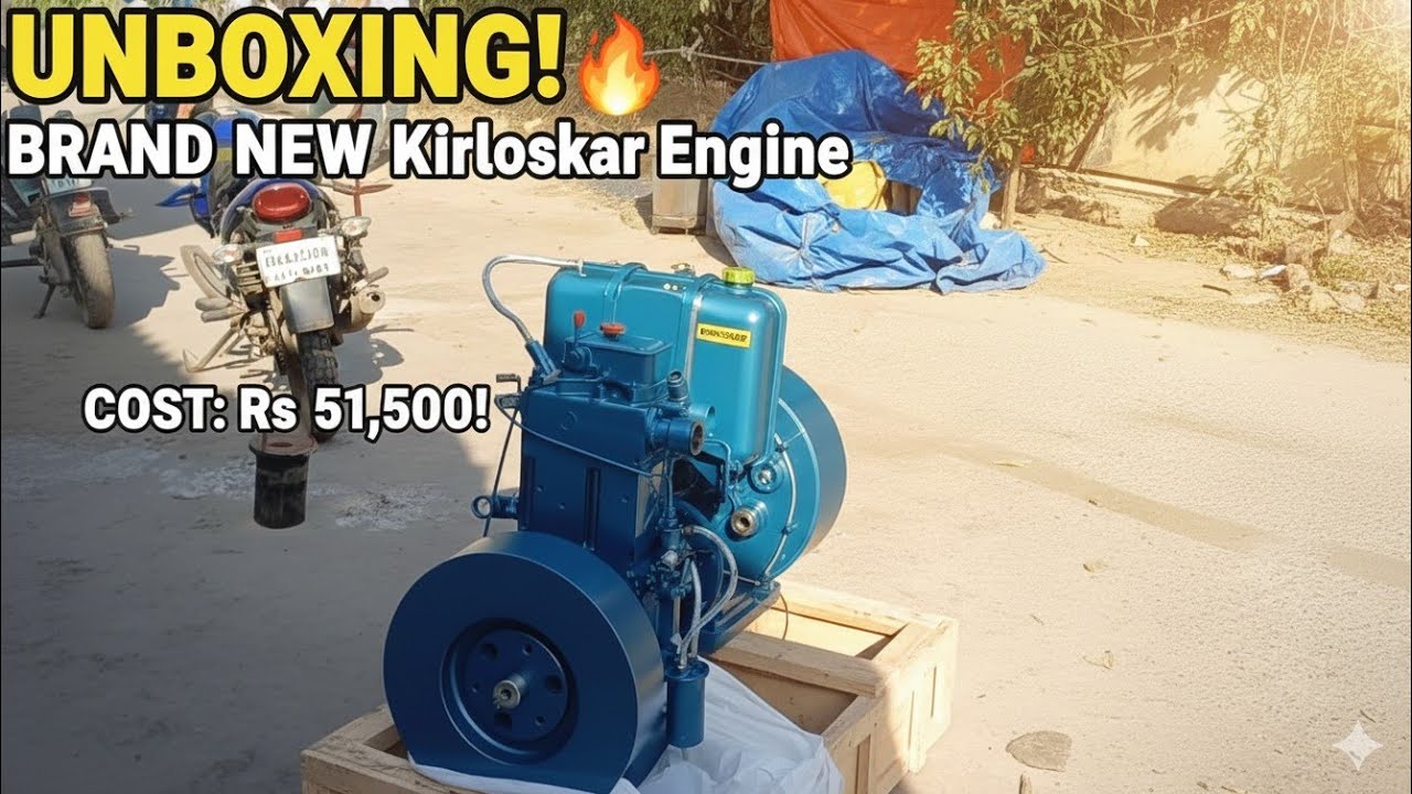 Kirloskar Engine Unboxing & Fitting ⚡️14 HP Engine, 114mm piston.