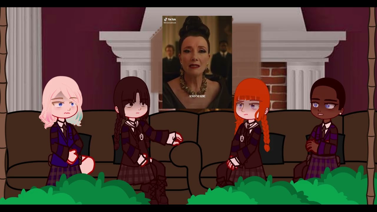 Wednesday S2 Characters React to Cruella as A New Student | Eng. Spain | 2x Speed | Gacha Nebula