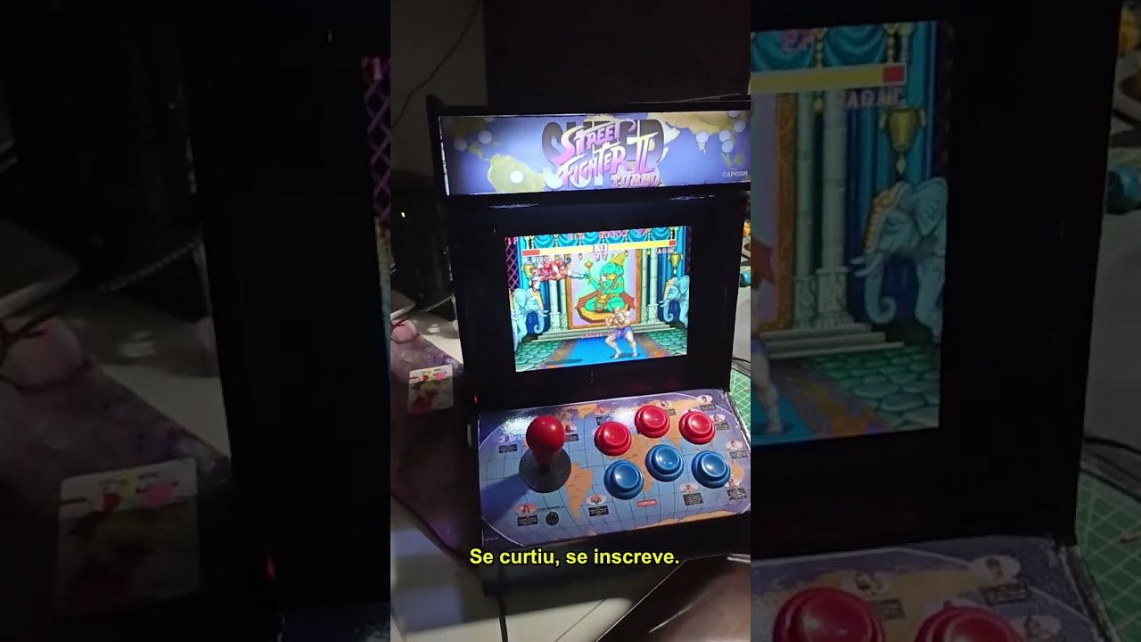 Fiz um MINI ARCADE 🤯 Street Fighter