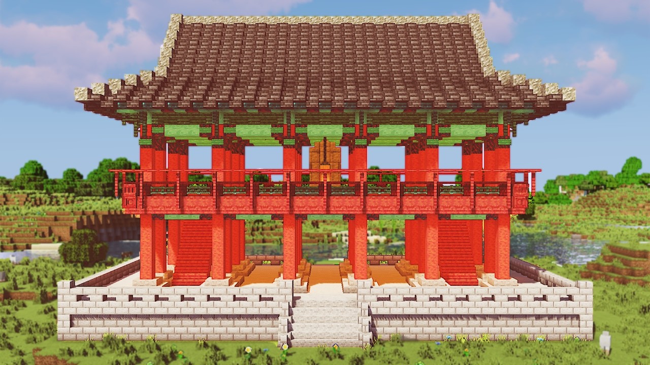 Уютный корейский дом (Ханок) для выживания 🇰🇷 Майнкрафт Туториал