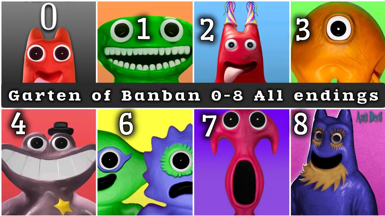 Garten of Banban 0-8 all endings 