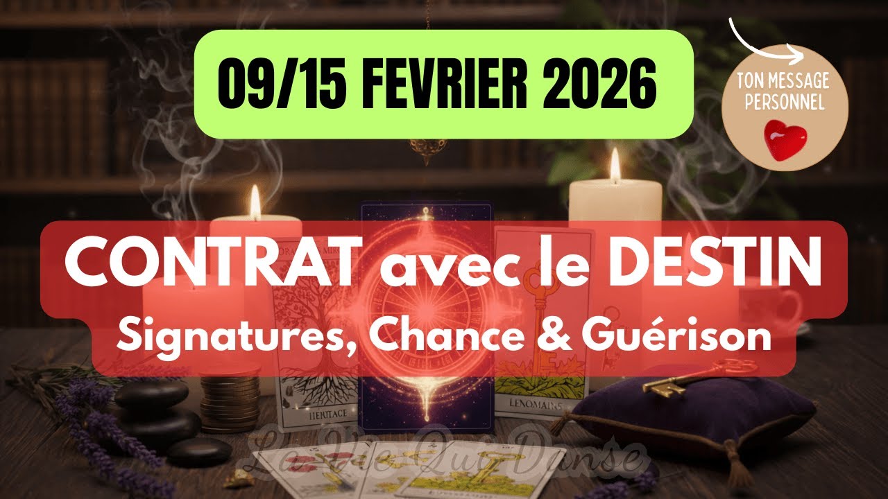 🍀9 -15 FÉVRIER : Le passé se libère, la CHANCE🍀 revient ! 🎡 (Guidance exceptionnelle)