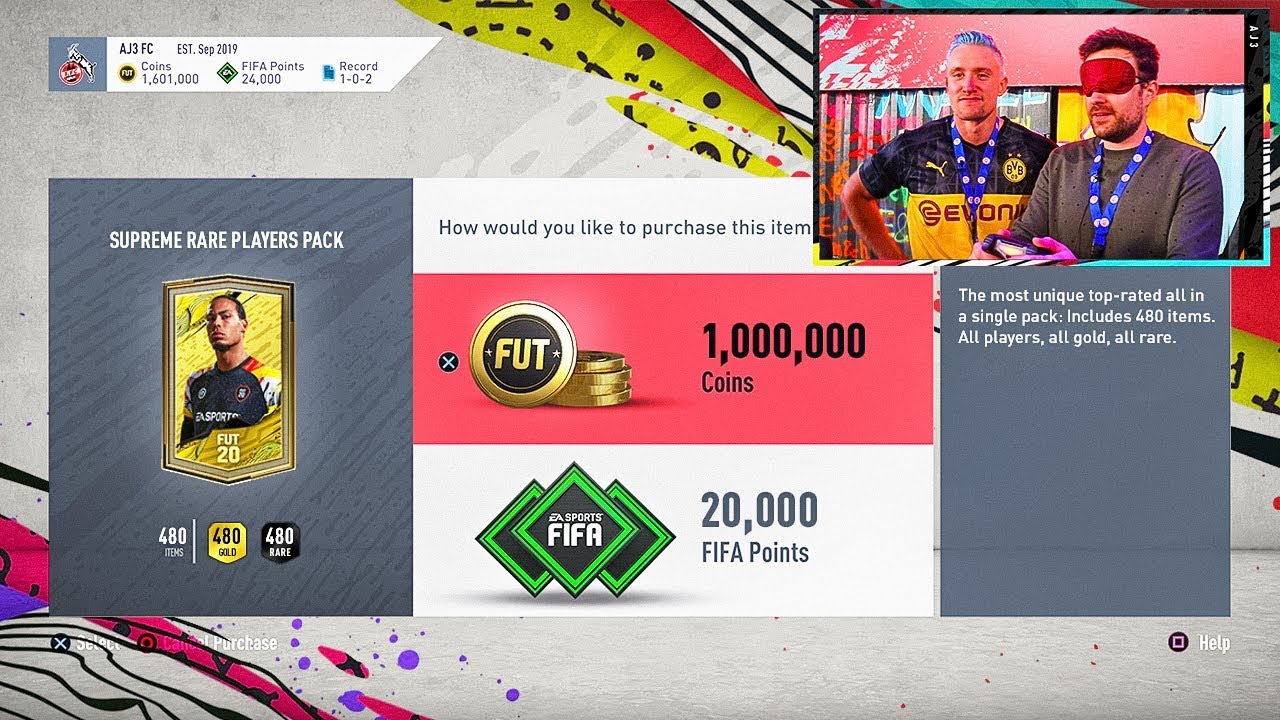 Fifa 20 ONE MILLION COIN PACK!!! Fifa 20 Special Pack Opening