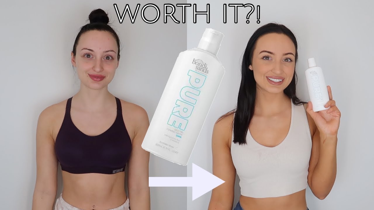 Bondi Sands Pure Self Tan Foaming Water Review + Demo!