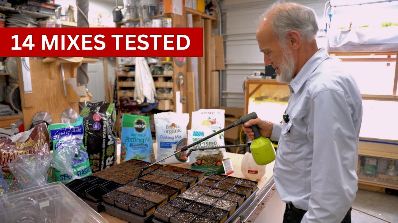 14 Seed Starting Mixes Tested Side-by-Side (Which One Wins?) Ep. #1 of Test Series + Indoor Lettuce