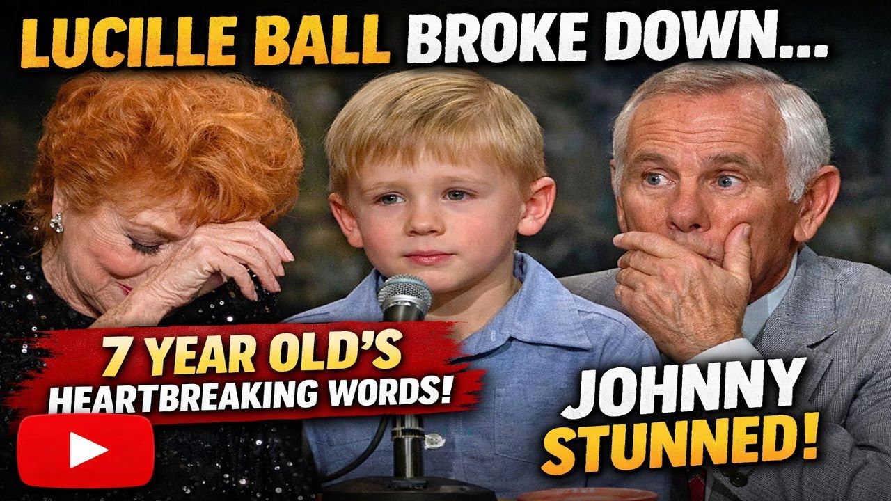 Lucille Ball Broke Down When a 7 Year Old Spoke — Johnny Carson Just Sat There Speechless!