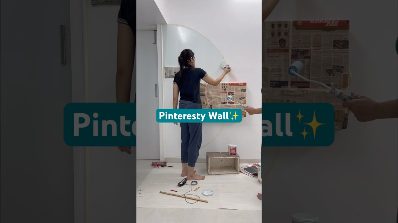 DIY PINTERESTY WALL✨| Wall painting idea | Aesthetic DIY Wall | Pastel colourful wall | Khushi Nagda