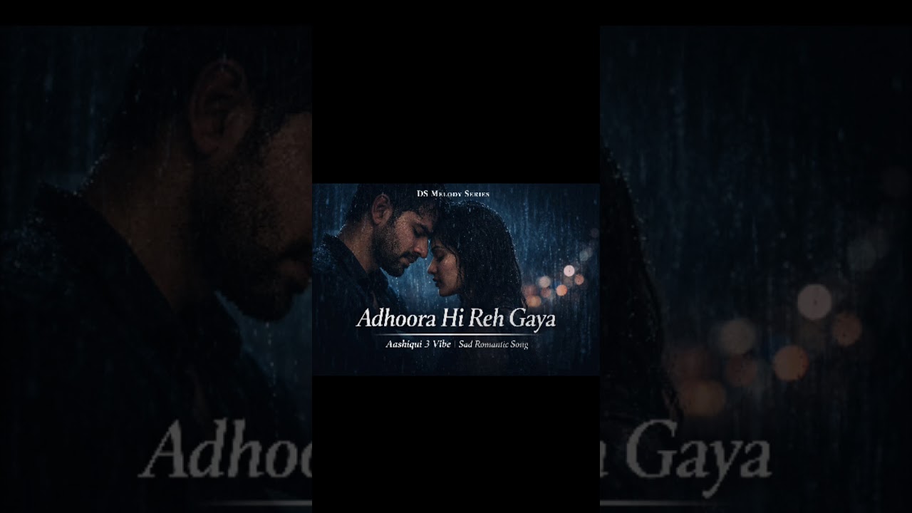 Adhoora Hi Reh Gaya 💔 | Aashiqui 3 Vibe Sad Romantic Song | Heart Touching Love Pain#dsmelodyseries
