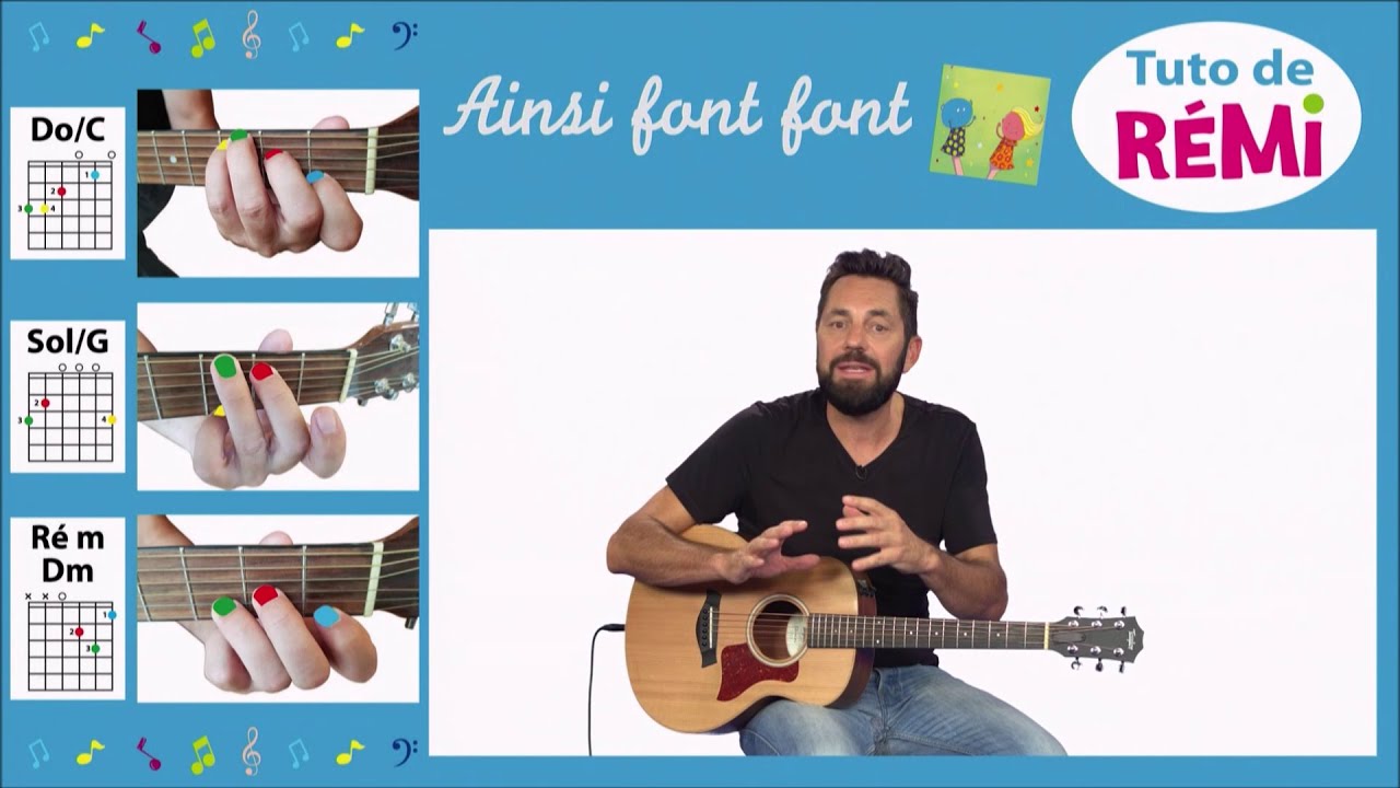 Tuto guitare facile comptine 