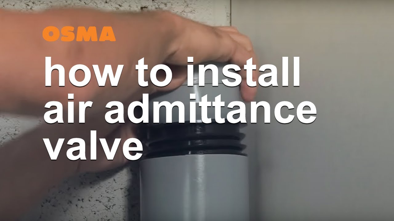 How to install air admittance valve - OSMA Soil & Waste