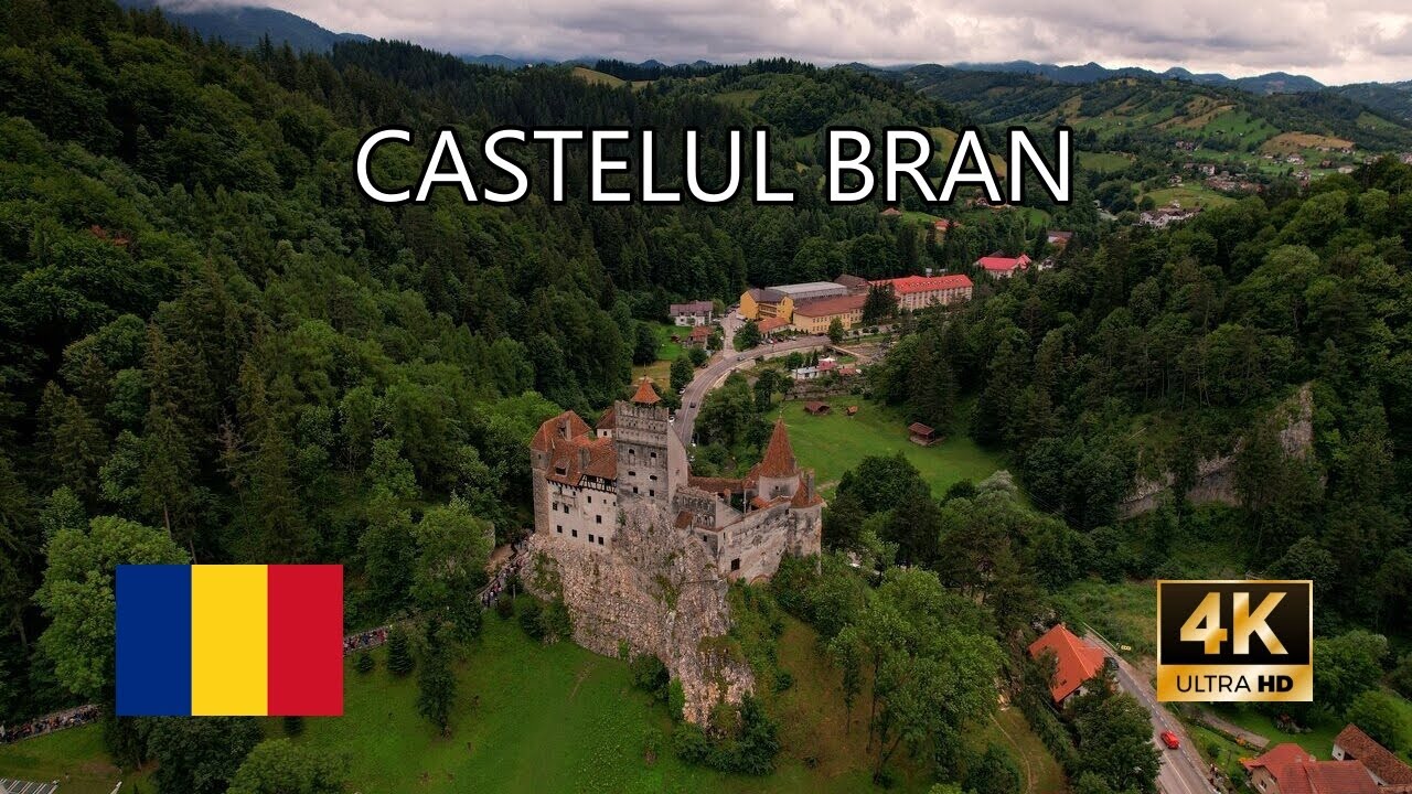 Bran Castle, Transylvania, Romania - 4K DJI Air2S Drone Footage