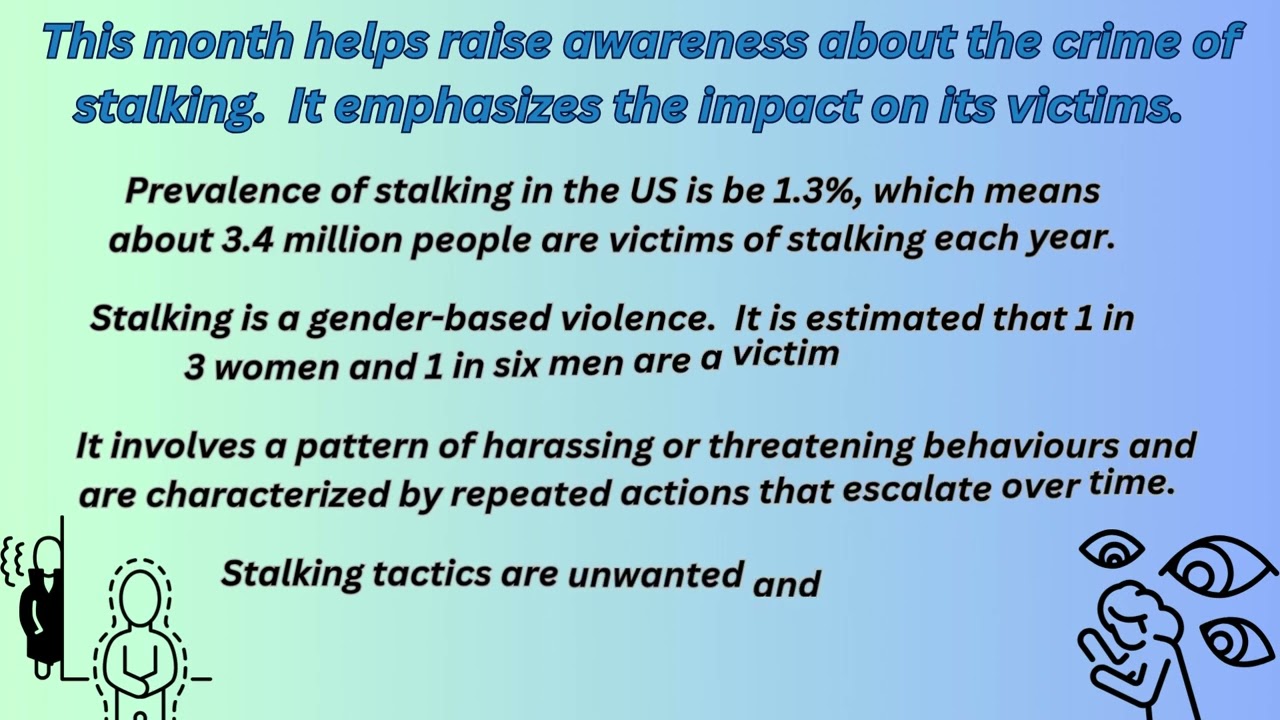 💜 January is Stalking Awareness Month