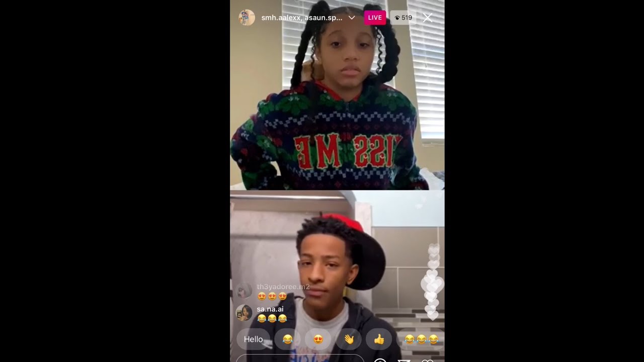 smh.aalexx mad at asaun for ignoring her calls😡🤬 and gets trolled for exposing her 😻👄on IG Live