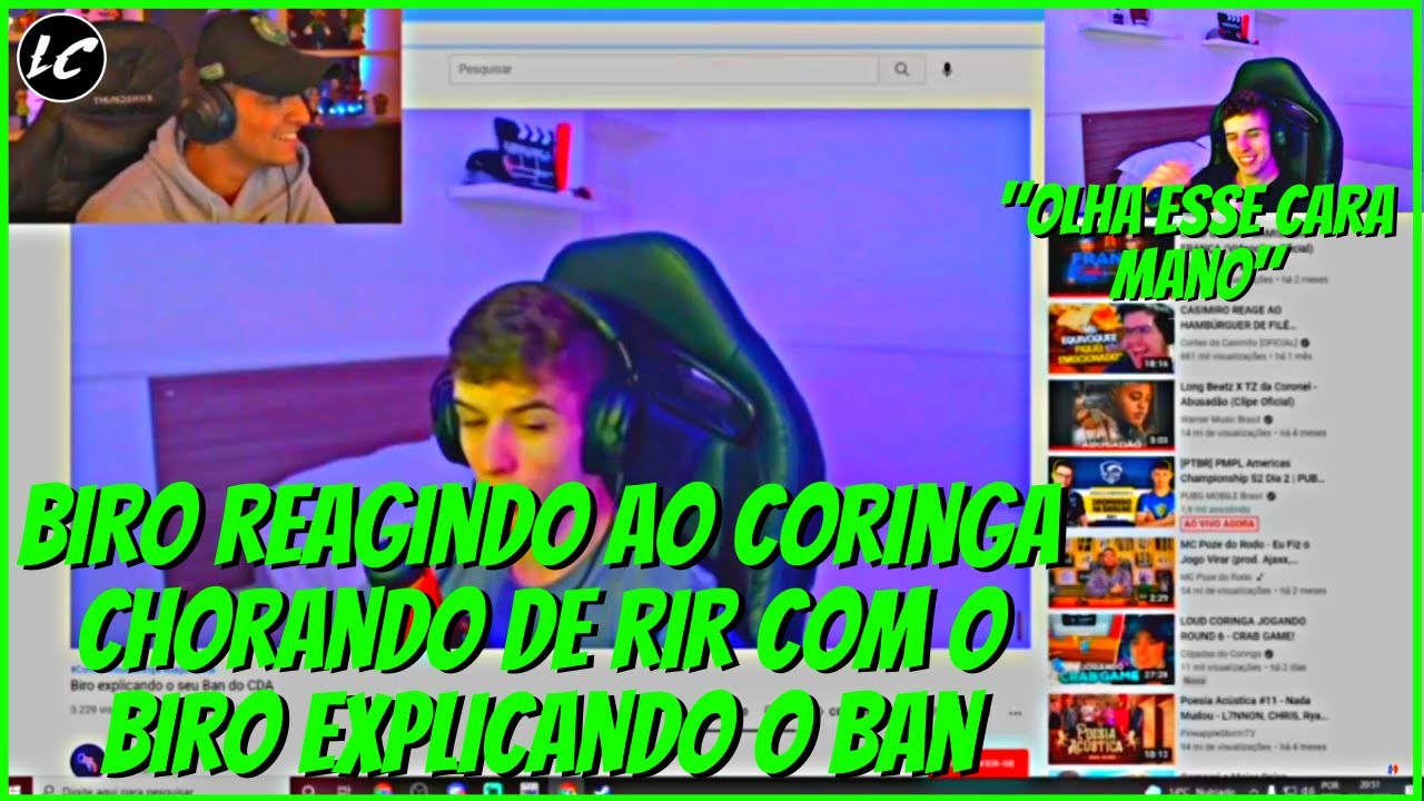 BIRO REAGINDO AO CORINGA RINDO COM O SEU BAN - GTA RP CIDADE ALTA