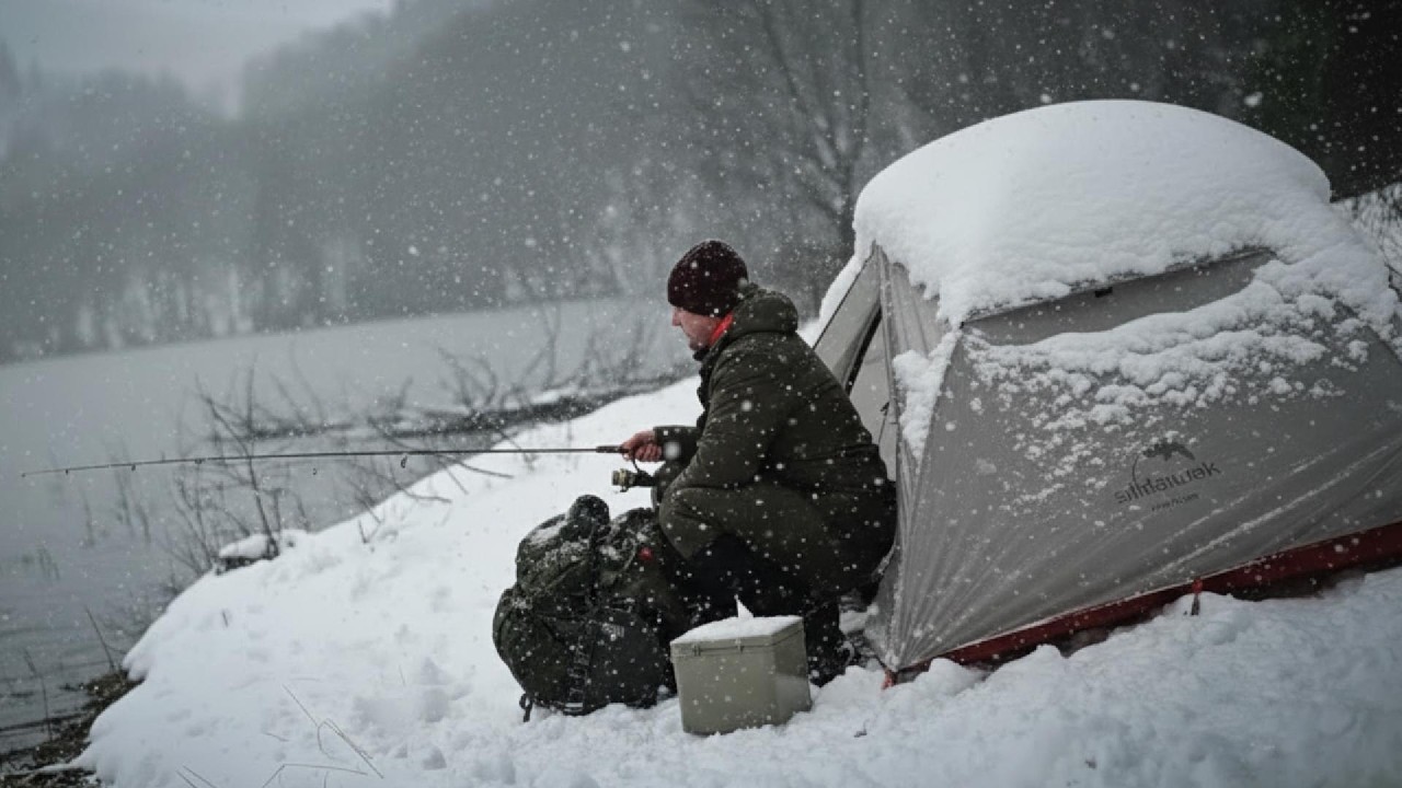 Surviving 2 Days in a Massive Snowstorm at -31°C Inside a Hot Tent With Luxury Meals