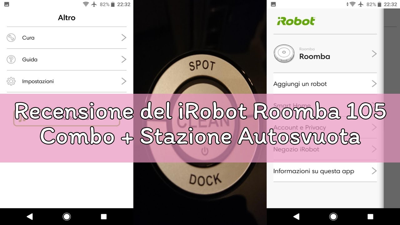Recensione del iRobot Roomba 105 Combo + Stazione Autosvuotamento, Robot Aspirapolvere Lavapavimenti