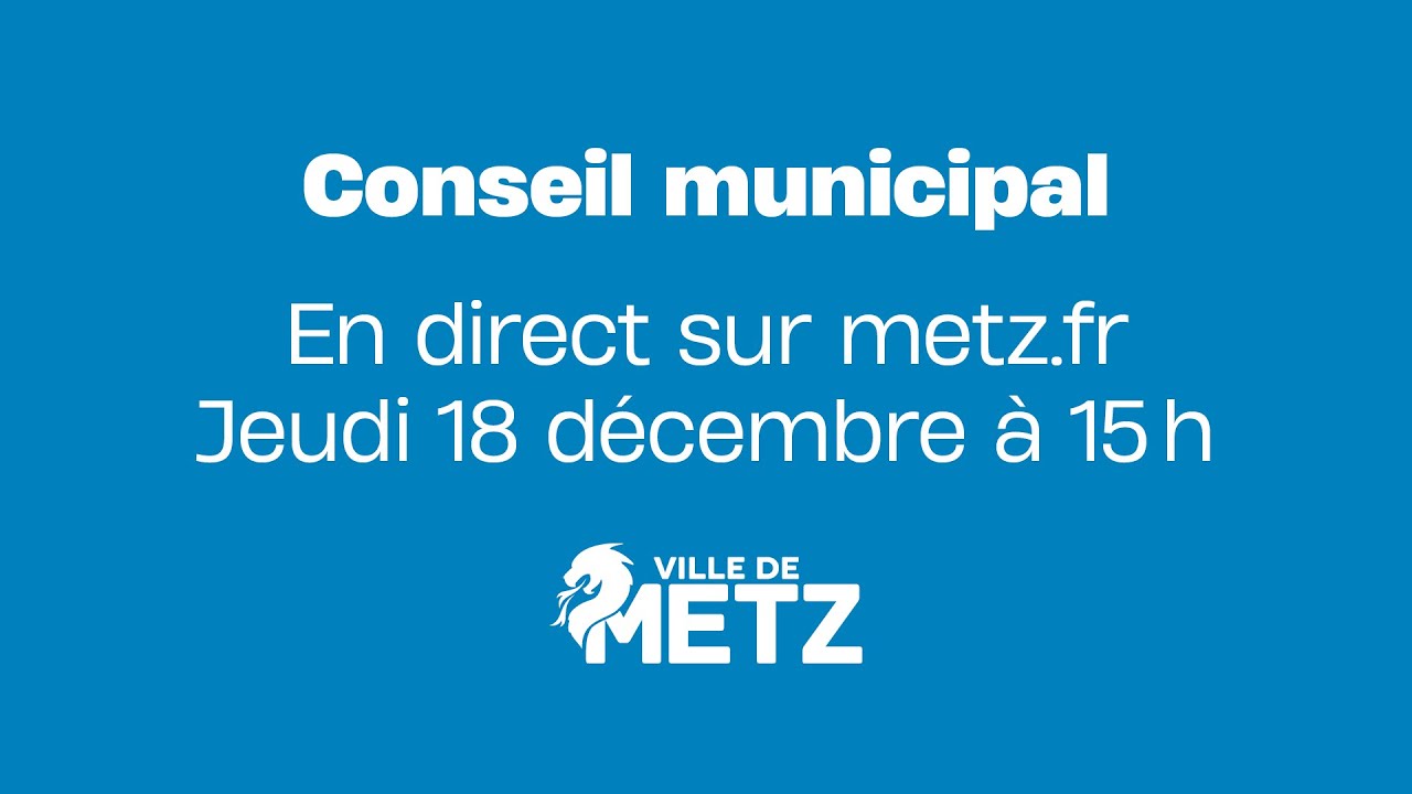 Conseil municipal du jeudi 18 décembre 2025