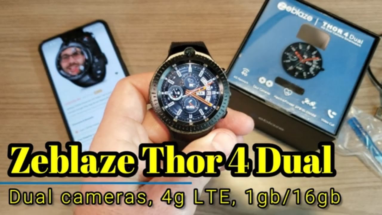 Zeblaze Thor 4 Dual - An Android 7.1 Smartwatch with dual cameras!