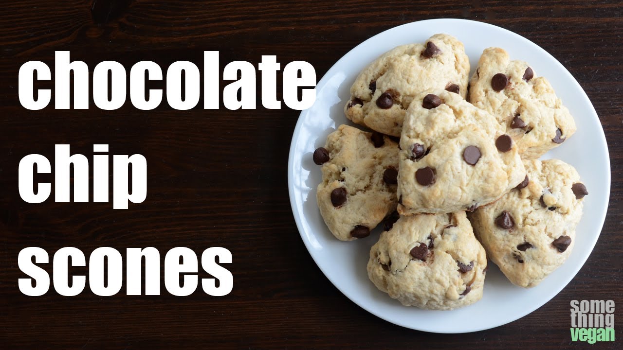 chocolate chip scones Something Vegan