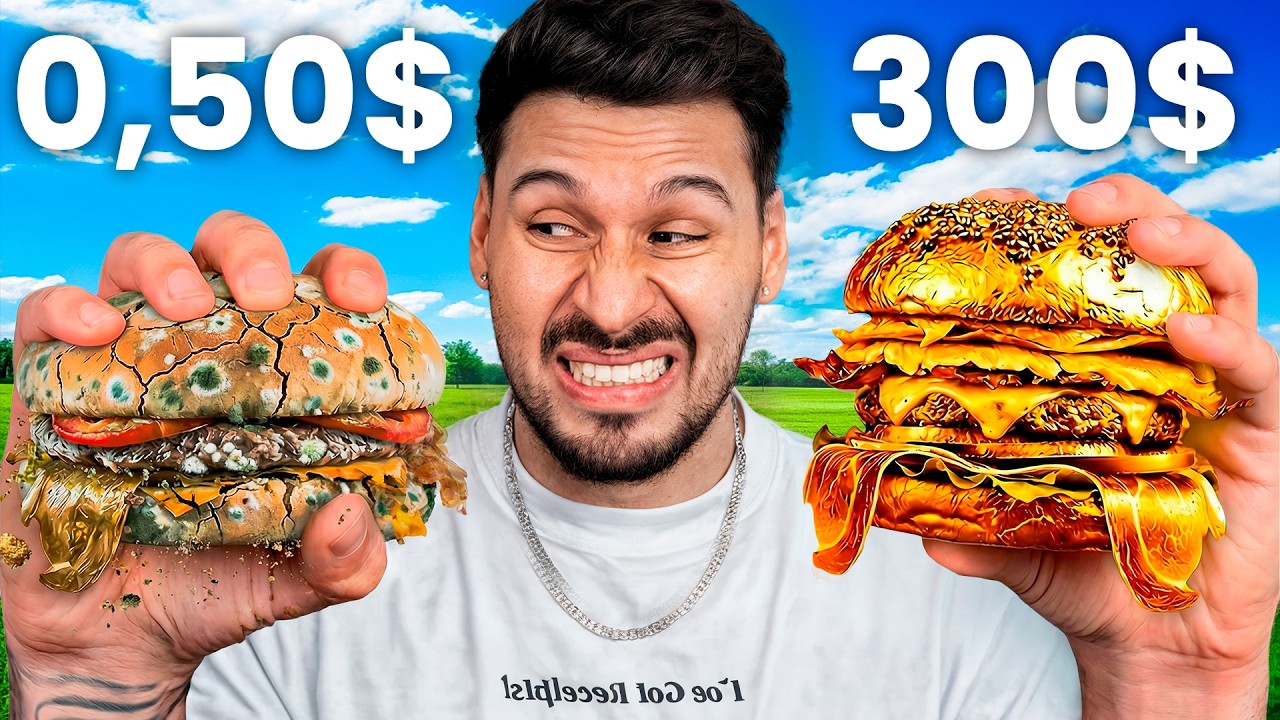 PROBÉ HAMBURGUESA CARA VS BARATA 😳 ¿Vale la pena?