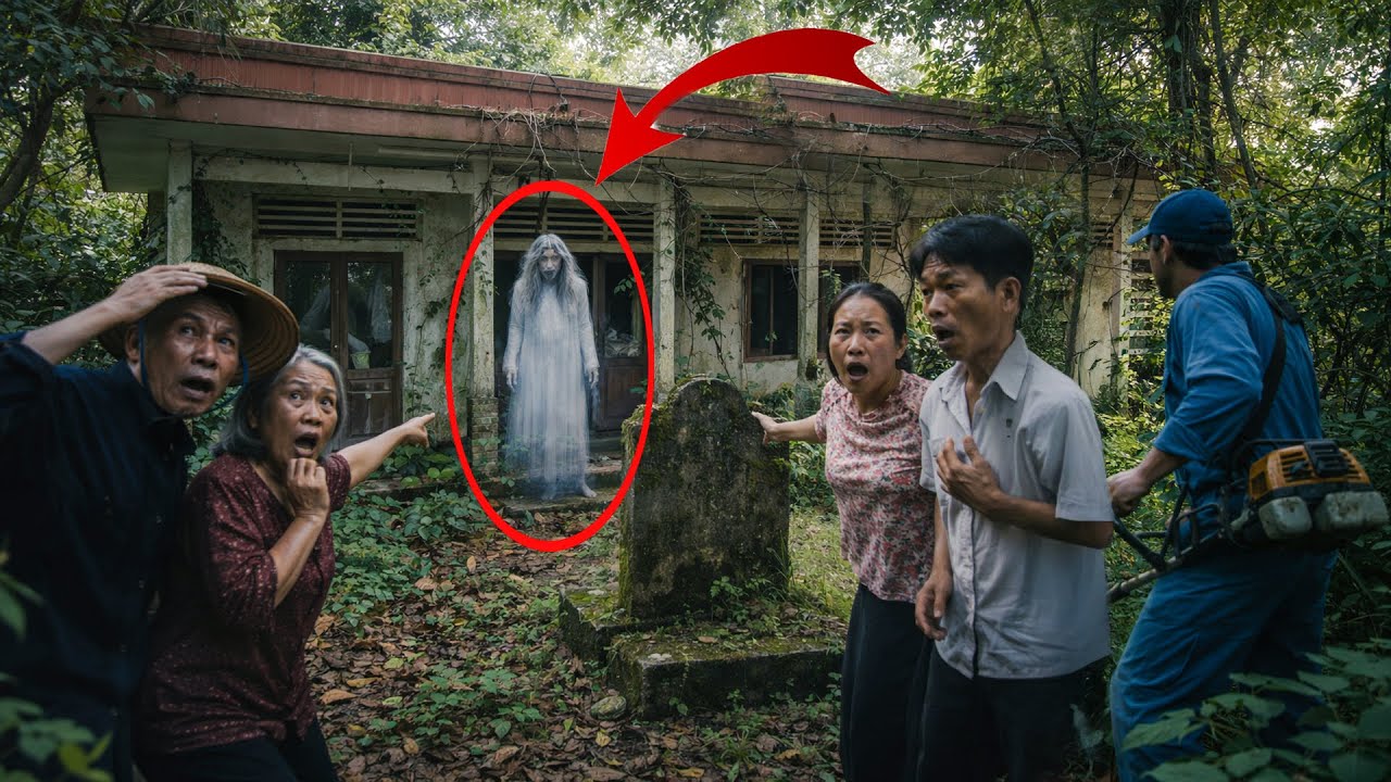 Time-Lapse: Clearing an Abandoned Forest House — A White-Dressed Ghost Suddenly Appears 😱👻