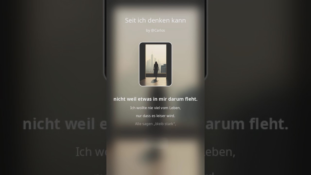 Seit ich denken kann