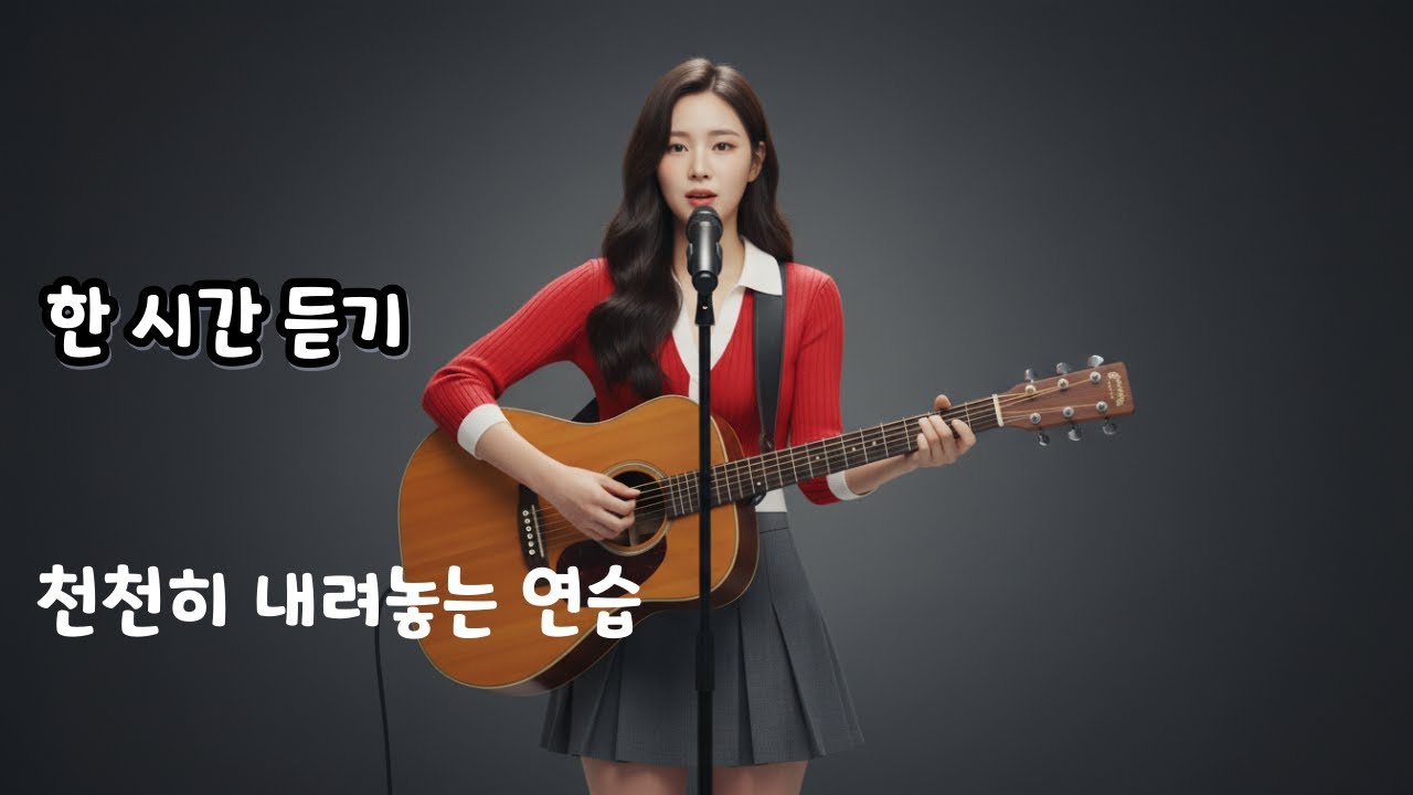 잠들기 전 듣는 기타 발라드 1시간 | 천천히 내려놓는 연습
