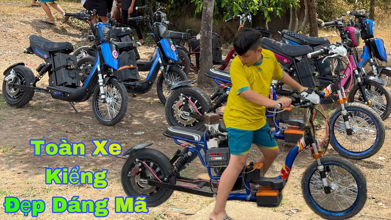 Review Xe Đạp Điện Độ Full Kiểng Cap Asama Dáng Mã Vừa Bật Khoá Cháy Luôn Cục 150s Trong Suốt