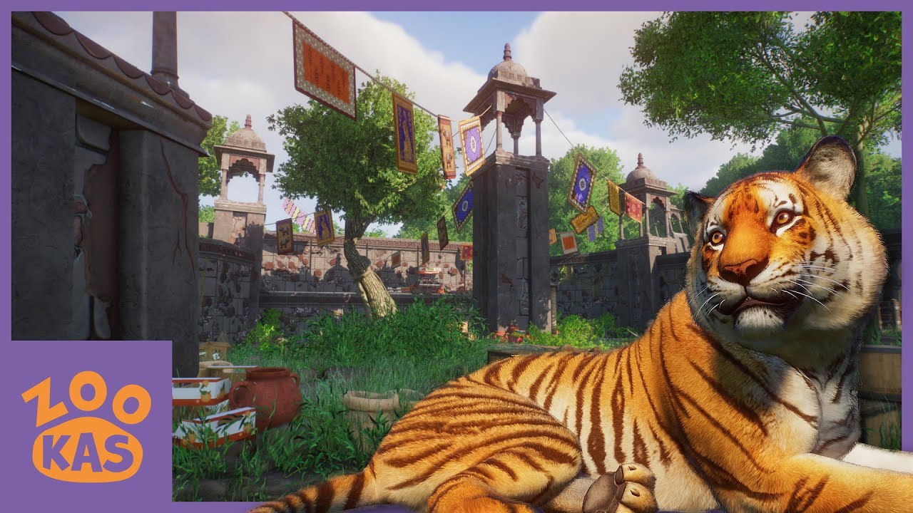 Colorful temple | Planet Zoo Bengal Tiger Speedbuild