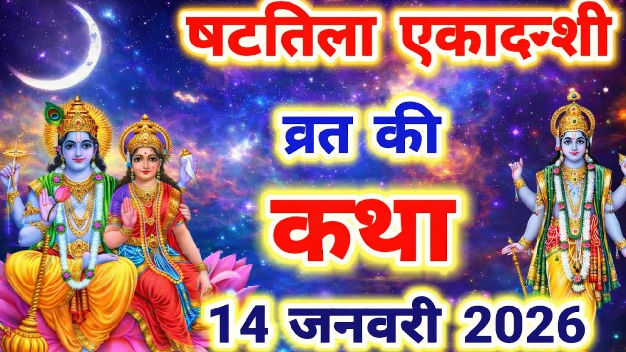  shattila Ekadashi vrat katha | Ekadashi Vrat Katha today|आज सुने षटतिला एकादशी की कथा 14 जनवरी 2026