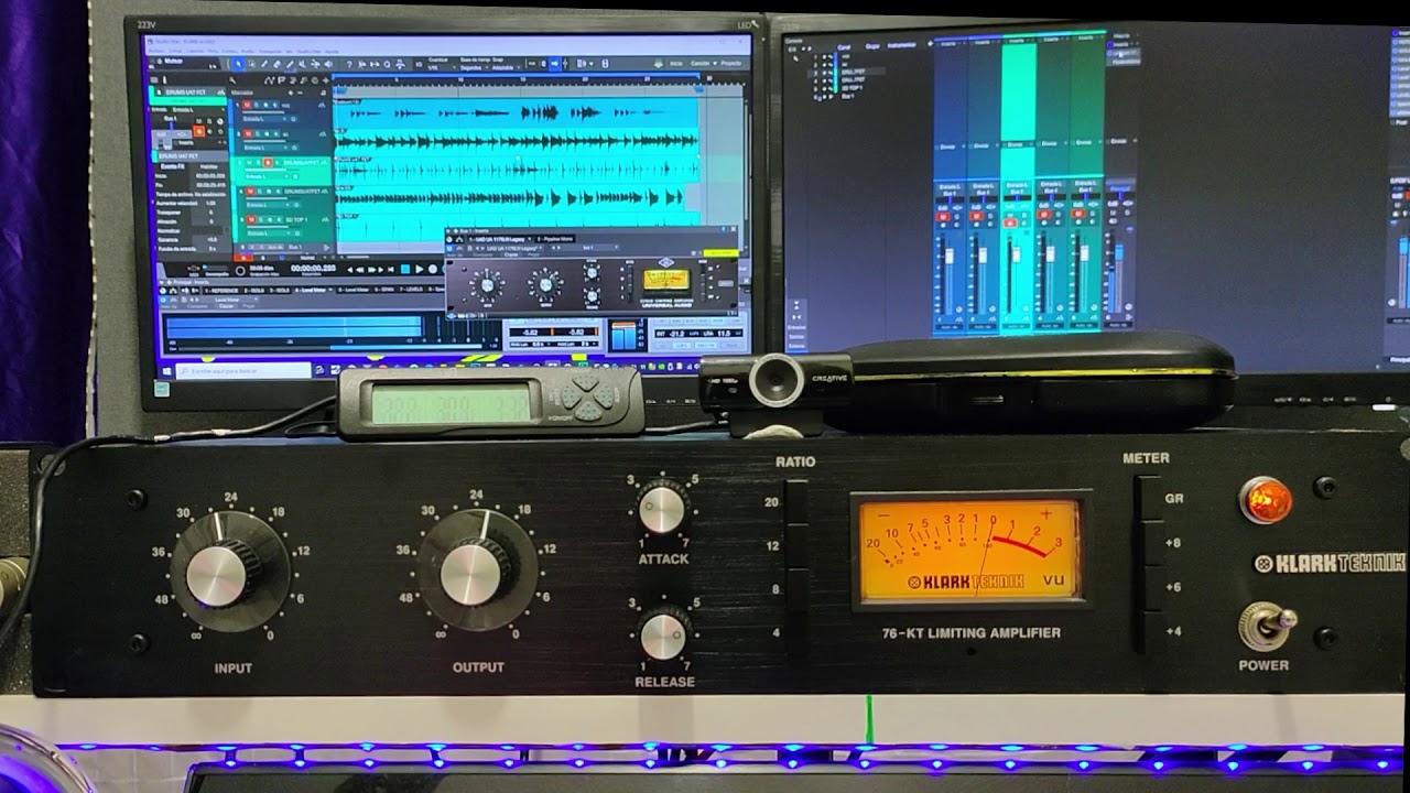 Compresor 1176 Klark Teknik 76 KT vs UAD 1176 legacy