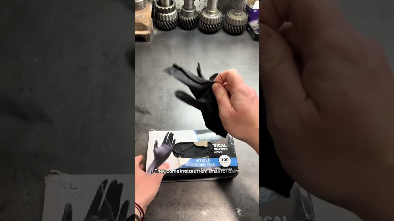 Why Every Mechanic Needs FINITEX Black Nitrile Gloves (Oil-Proof & Non-Slip!) #nitrilegloves