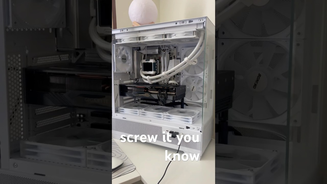 Spray Painted my RX 7800 XT #pc #pcgaming #painting #pcbuild #techtok #pcsetup #shorts