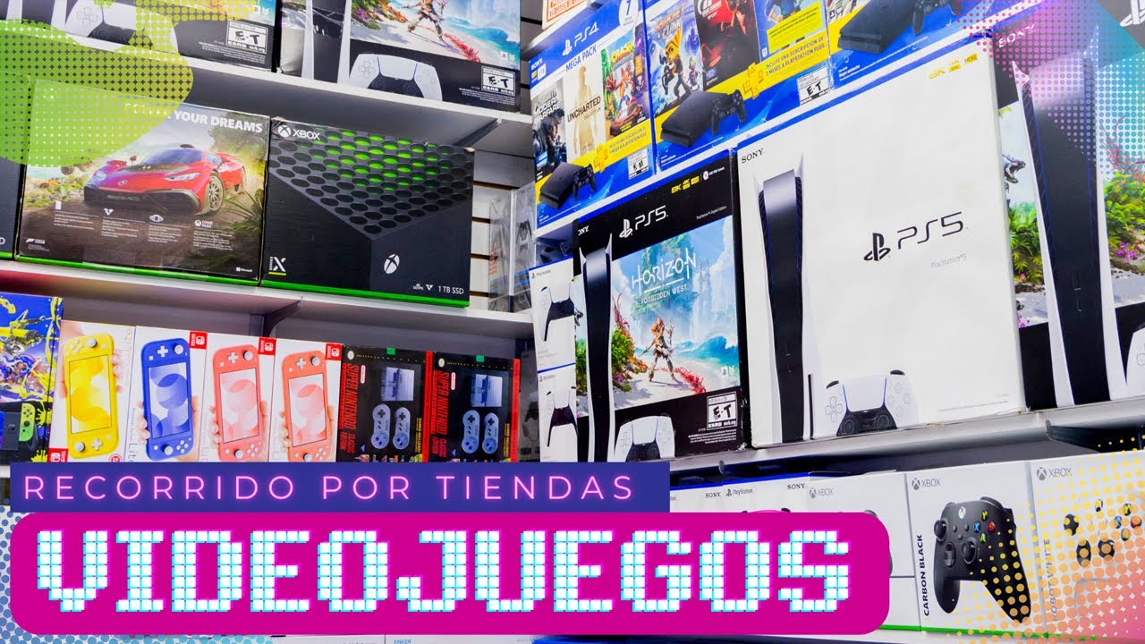Recorrido por tiendas de videojuegos en Polvos Azules | PS4, PS5, Xbox Series S/X, Nintendo Switch