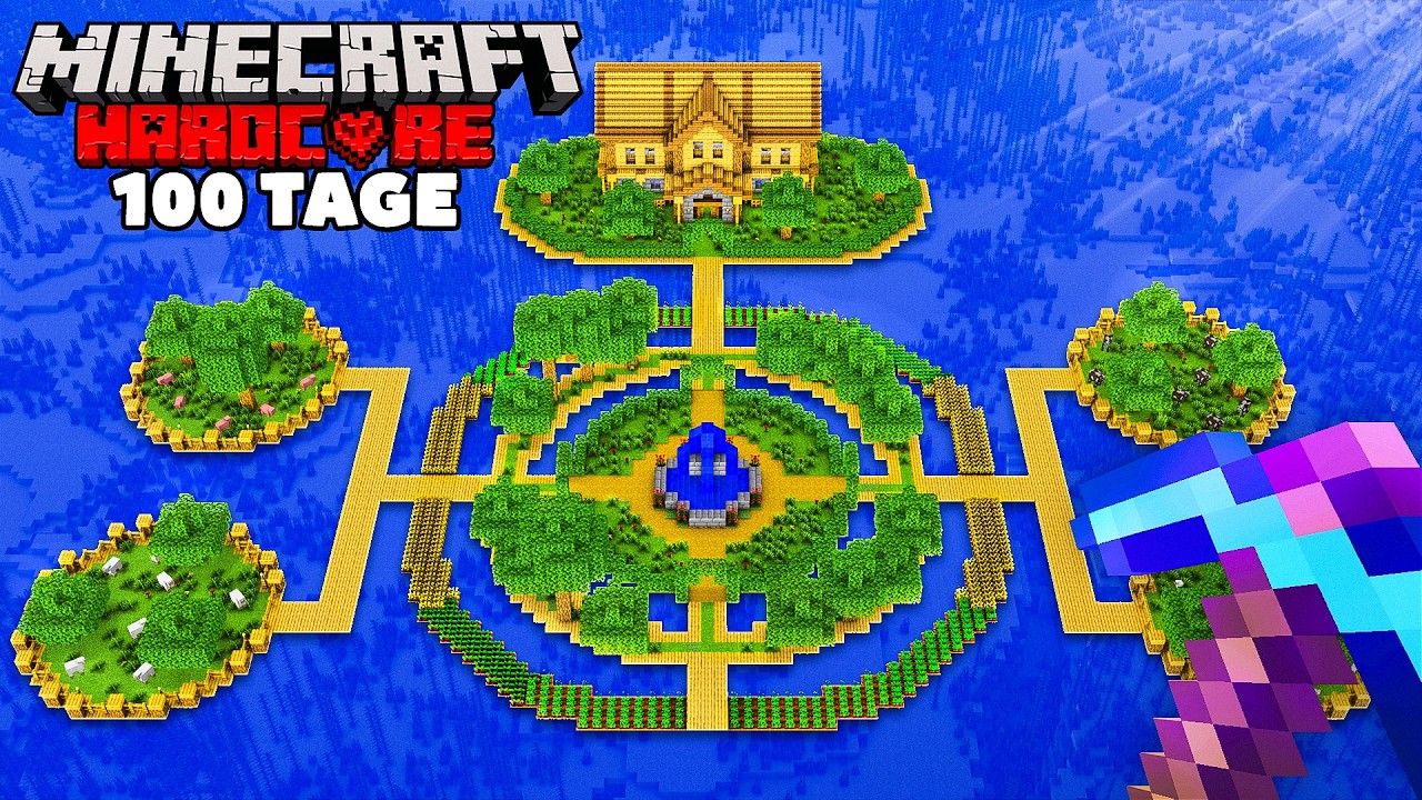 Ich &uuml;berlebe 100 TAGE Minecraft Hardcore in einer OZEAN Welt!