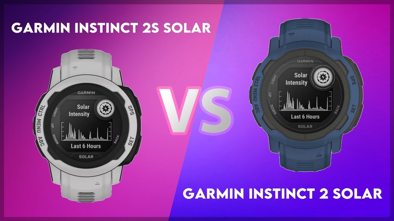 Garmin Instinct 2S Solar vs Garmin Instinct 2 Solar Comparison