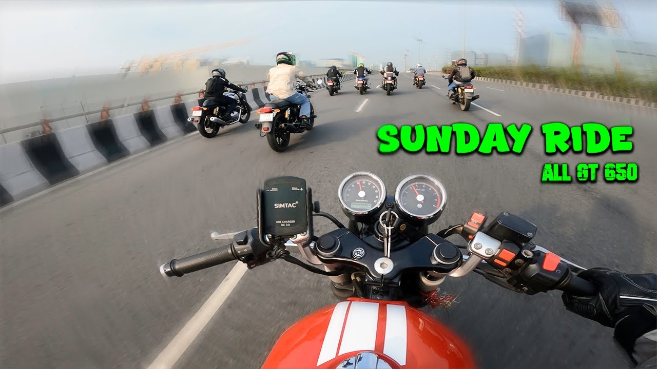 Crazy Super Sunday Ride Continental GT 650  Line Up 😍🔥