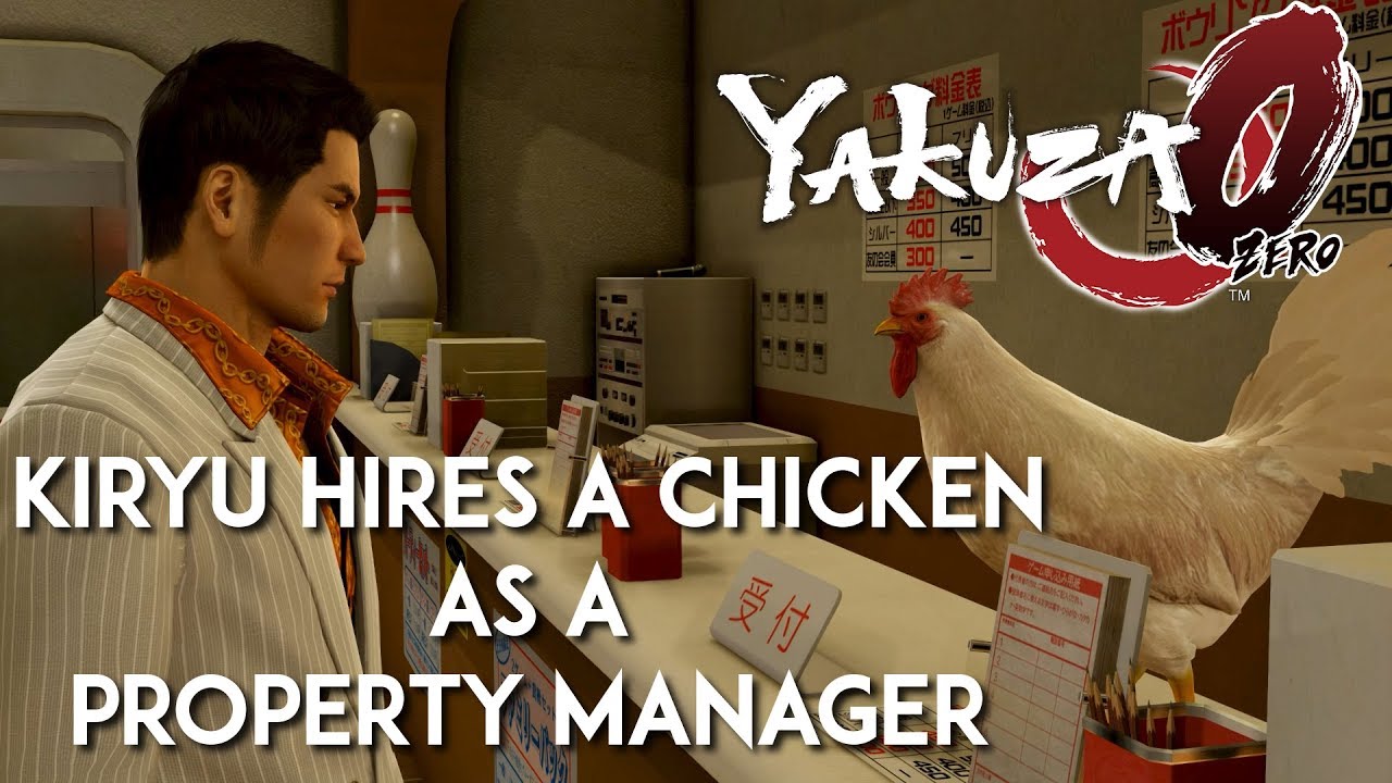 Kiryu hires a chicken as a Property Manager | Yakuza 0