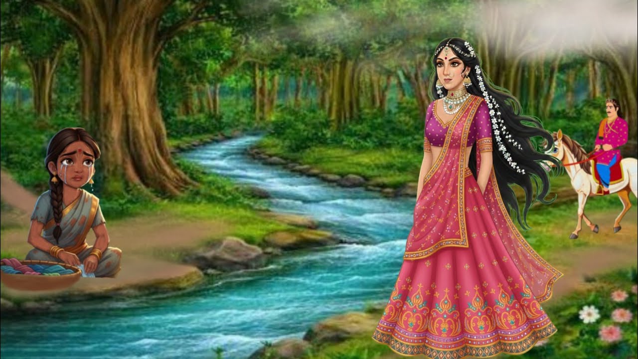 “काली समझी गई लड़की की किस्मत |  kali samjhi gai ladaki ki kismat|🦚|Cartoon Story|Moral Kahani |  