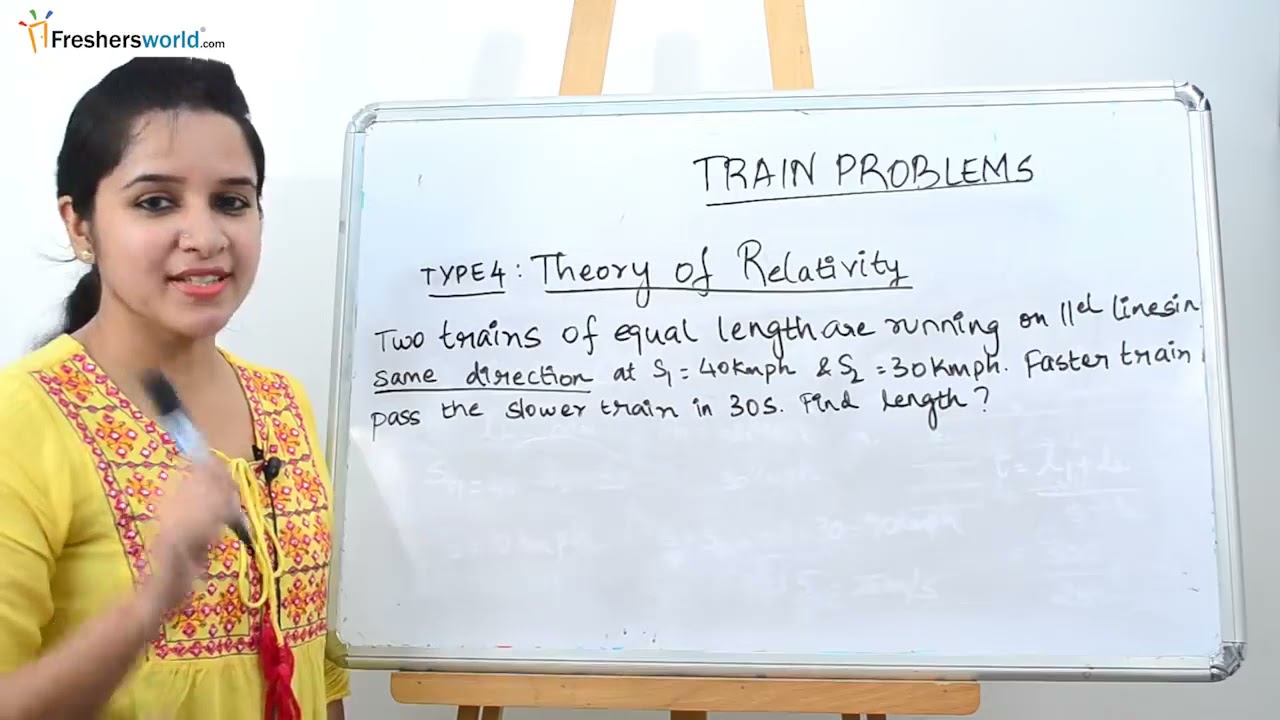 Problems on Trains - Same direction and opposite direction, Find length