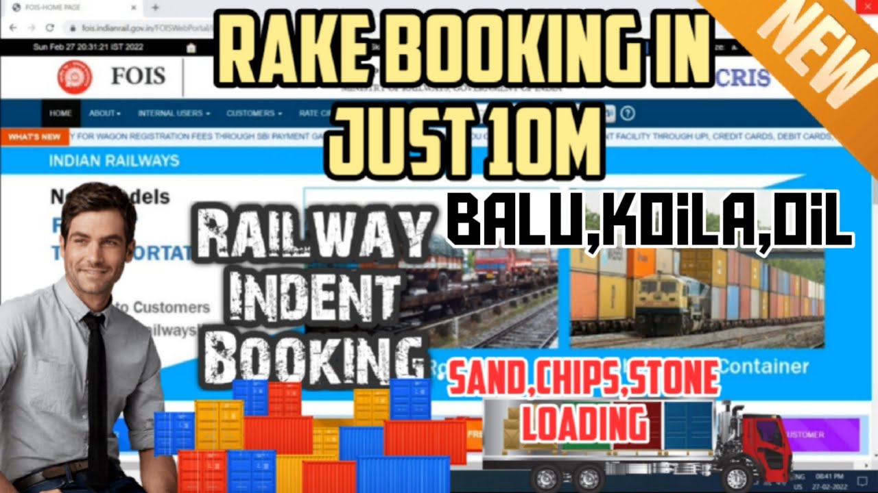 Indian Railway Indent Booking|Rake booking|Boxn|wagon|Balu,koila,Stone loading|maal loading in train