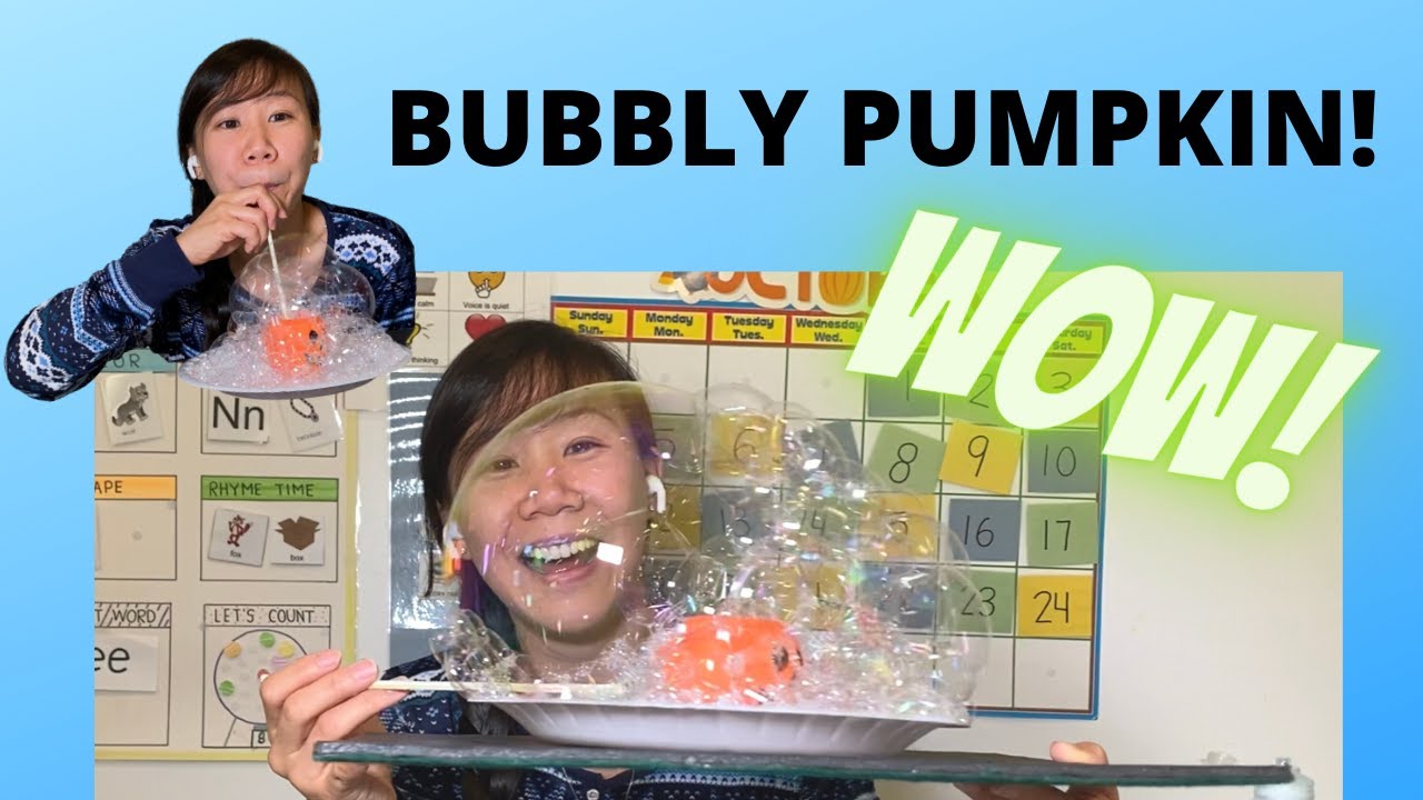 Bubbly Pumpkin | Science Experiment | Virtual Preschool Circle Time