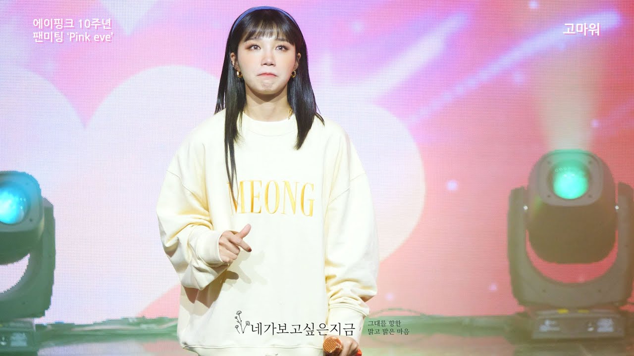 211231 Apink - '고마워' 정은지 직캠 in 에이핑크 팬미팅 Pink eve