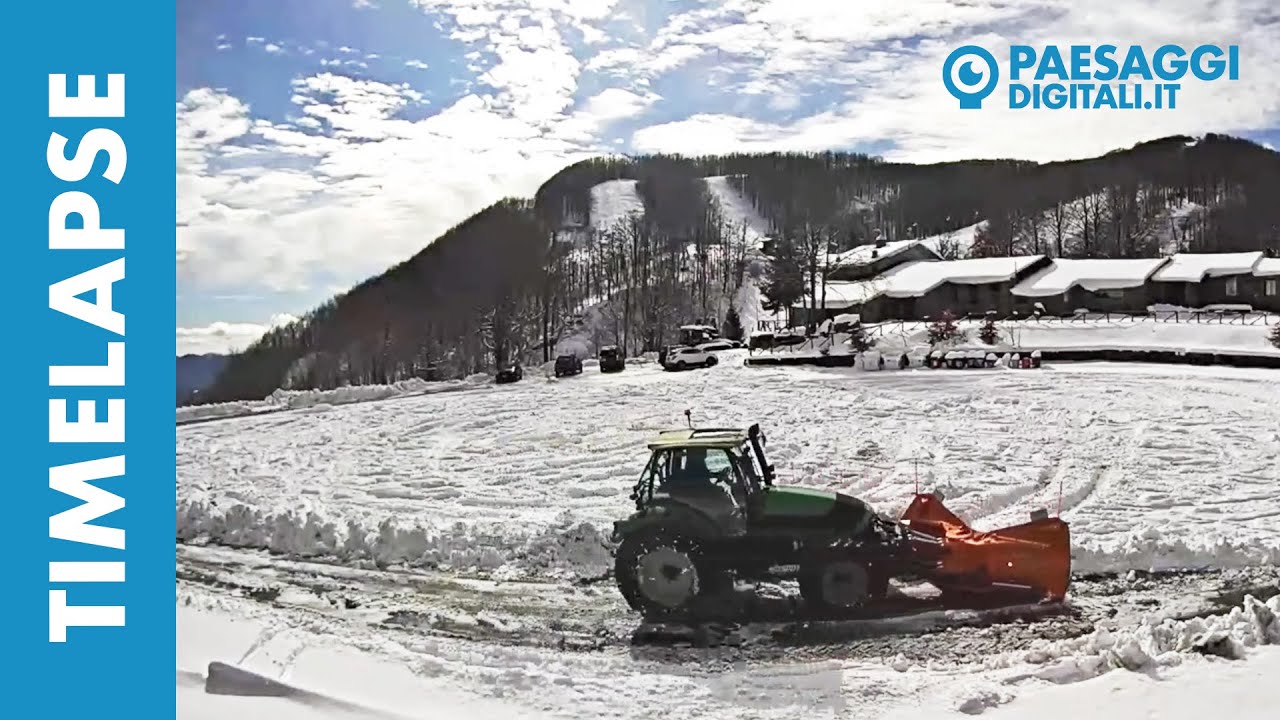 Pulizia dalla Neve al Passo dei due Santi - Zum Zeri (MS) Lunigiana Timelapse