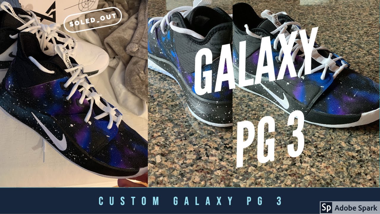 Custom Galaxy Nike PG3's (Tutorial)