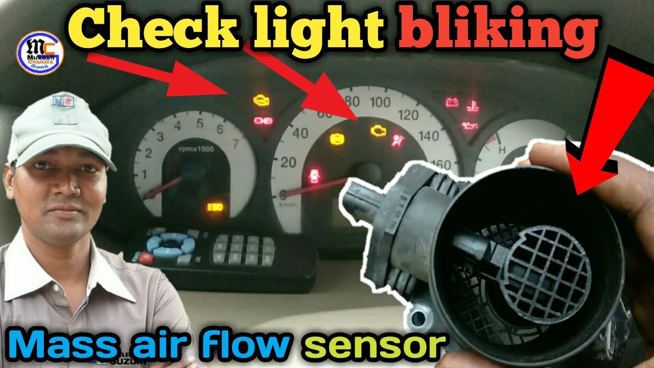 Mass air flow sensor problem, check light blinking Mahindra zylo