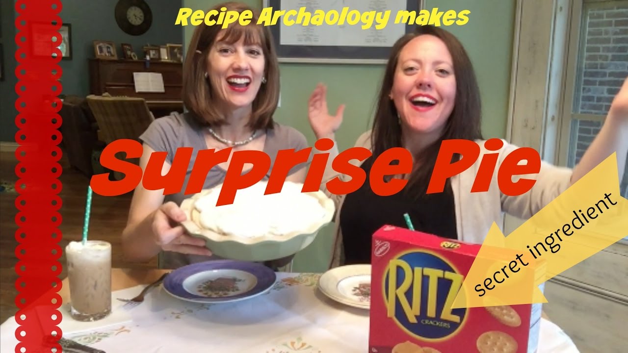 Surprise Pie - Grandma recipe with a secret ingredient...Ritz crackers!